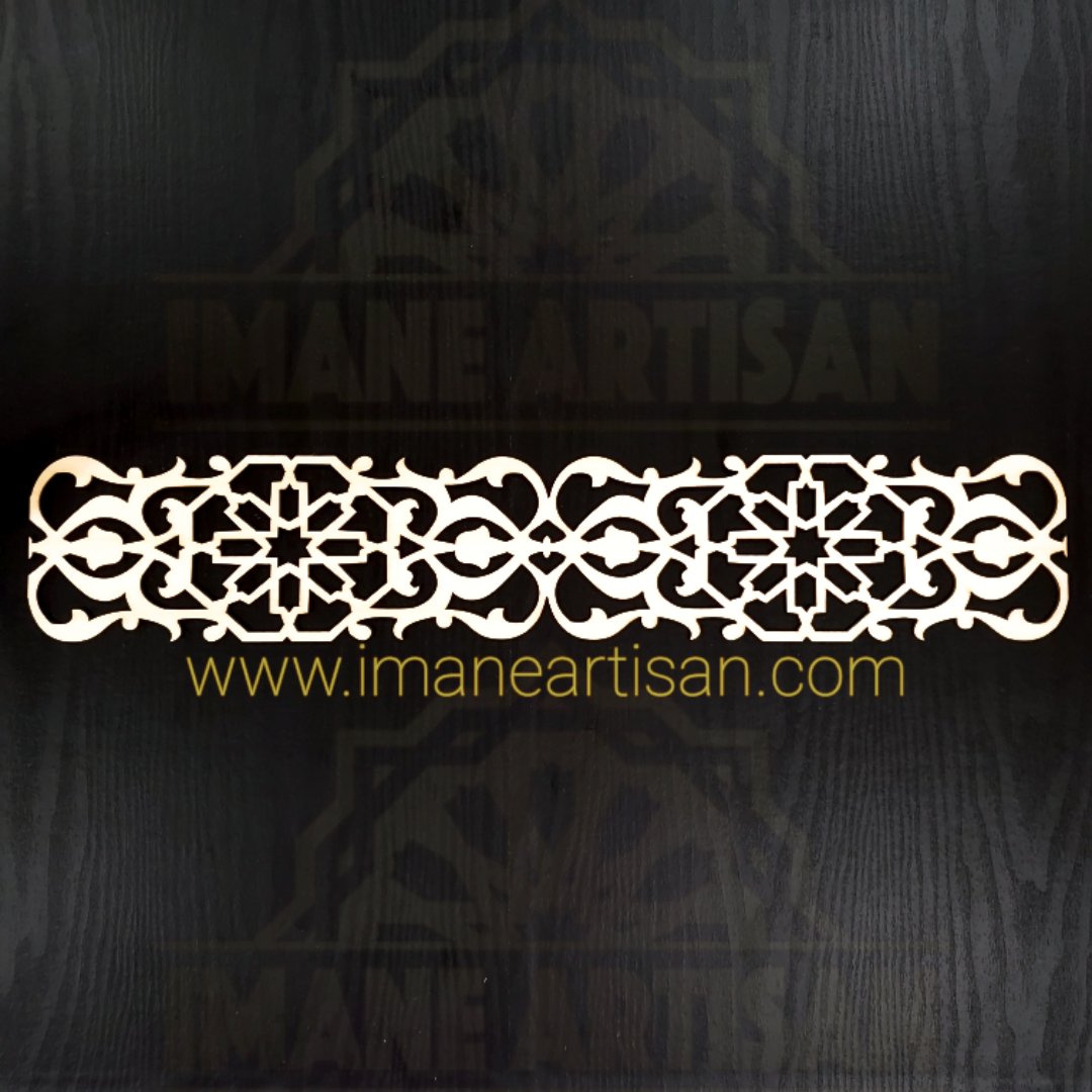 P-005/ Moroccan Geometric Wooden Panel / Carved Wood Panel / Craft /Home Decor/ Wood Pattern /Laser Cut Wood / zowaqa / Moroccan arabesque
