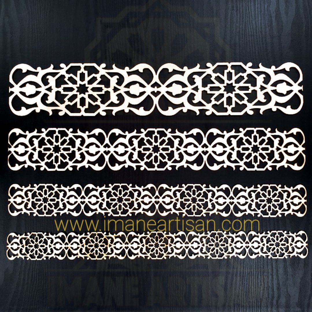P-005/ Moroccan Geometric Wooden Panel / Carved Wood Panel / Craft /Home Decor/ Wood Pattern /Laser Cut Wood / zowaqa / Moroccan arabesque