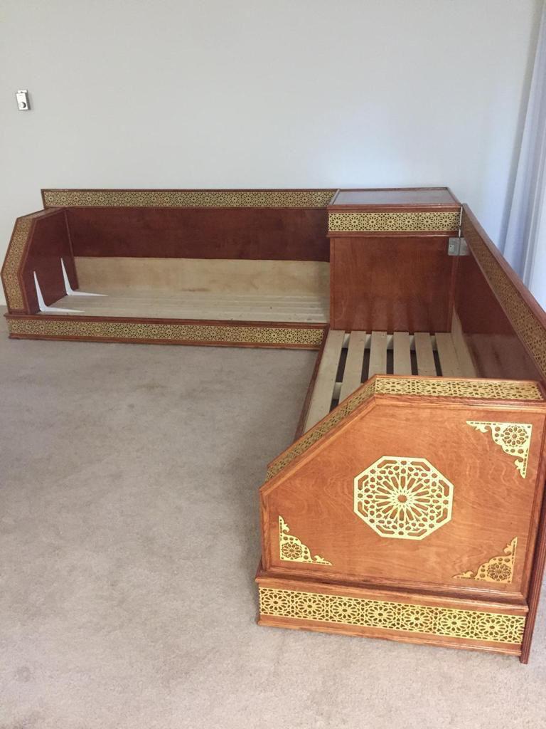 P-001 | Moroccan Geometric Laser-Cut Wood Panel | Carved Wood Decor | Home Accent | Zowaqa / Zowaka | Moroccan Arabesque Pattern