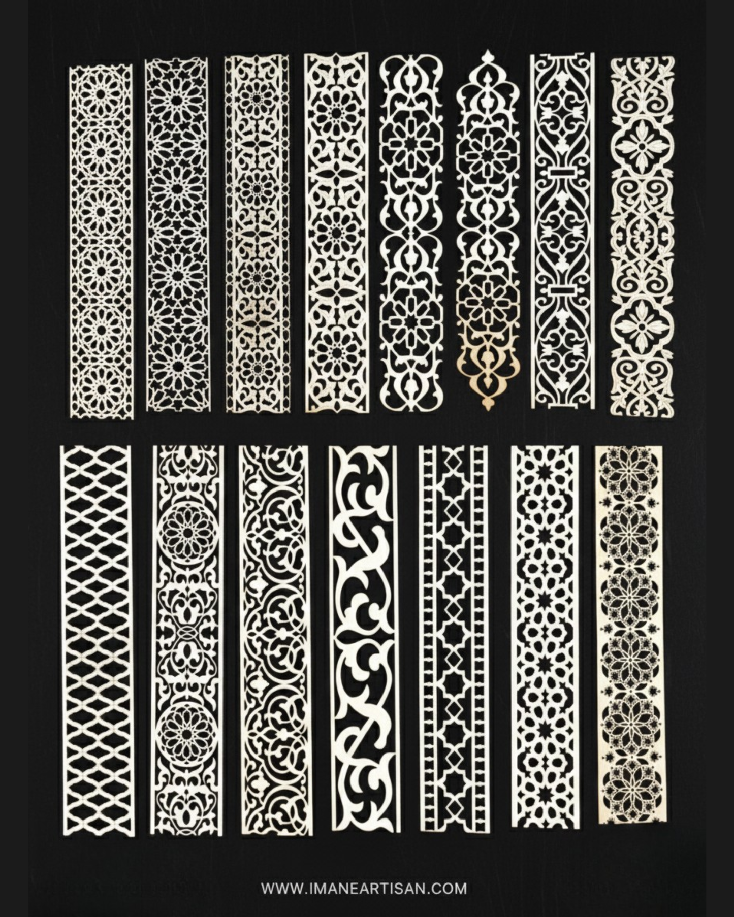 P-001 | Moroccan Geometric Laser-Cut Wood Panel | Carved Wood Decor | Home Accent | Zowaqa / Zowaka | Moroccan Arabesque Pattern