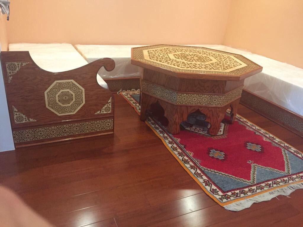 P-001 | Moroccan Geometric Laser-Cut Wood Panel | Carved Wood Decor | Home Accent | Zowaqa / Zowaka | Moroccan Arabesque Pattern