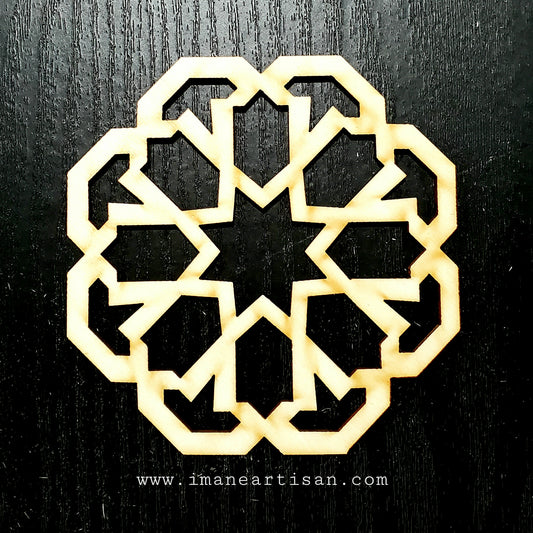 A-005-Accessories Arabesque Laser Cut Wood Design Moroccan Arabsque