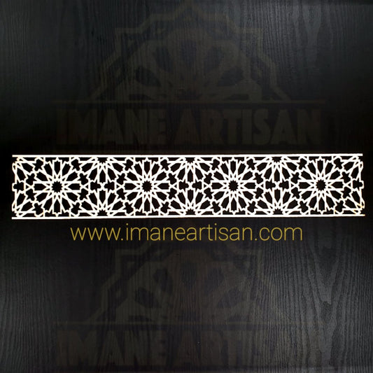 P-002/ Moroccan Geometric Wooden Panel /  Carved Wood Panel / Craft /Home Decor/ Wood Pattern /Laser Cut Wood / zowaqa / Moroccan arabsque