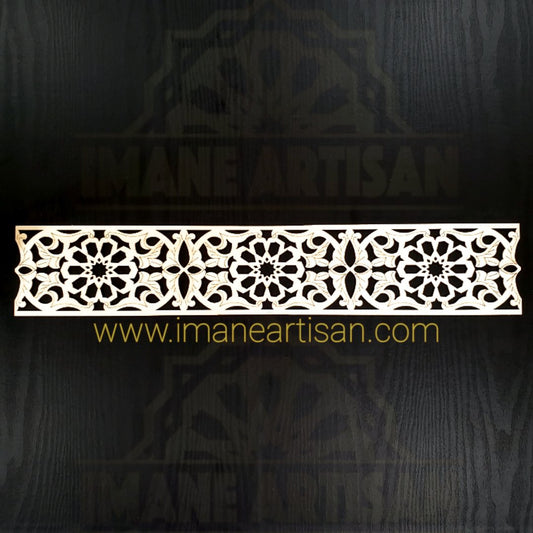 P-004/ Moroccan Geometric Wooden Panel /  Carved Wood Panel / Craft /Home Decor/ Wood Pattern /Laser Cut Wood / zowaqa / Moroccan arabsque