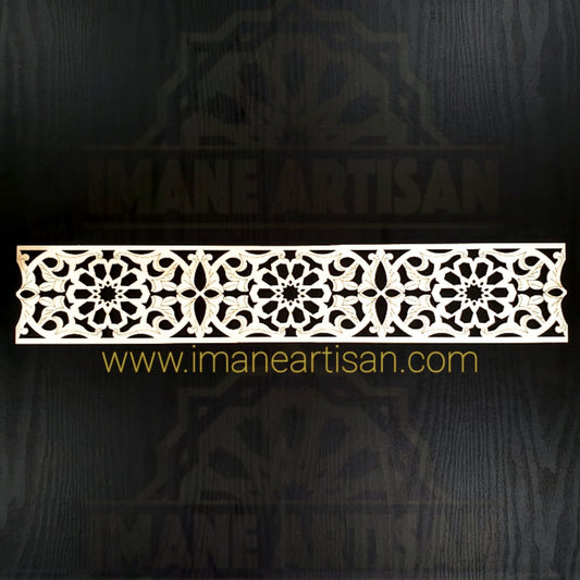 P-004/ Moroccan Geometric Wooden Panel / Carved Wood Panel / Craft /Home Decor/ Wood Pattern /Laser Cut Wood / zowaqa / Moroccan arabsque