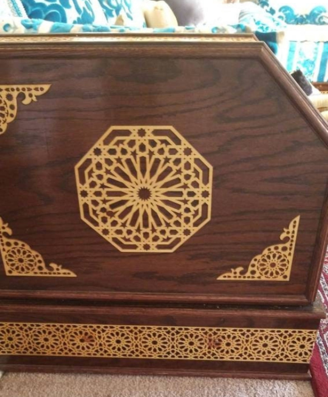 C-001/ Corners Accessory / Moroccan Geometric Art / Carved Wood / laser cut wood / Moroccan Arabesque / craft and diy / zowaqa maghribia